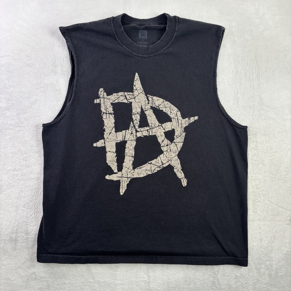 WWE Dean Ambrose Black Sleeveless Graphic Shirt Men's XL